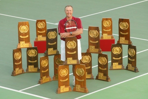 Gould and Friends (All 17 National Team Championship Trophies)

